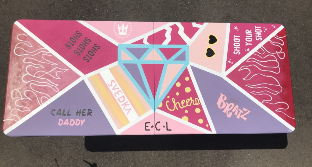 How To Make A Custom Painted Beer Pong Table – By Bella Leah